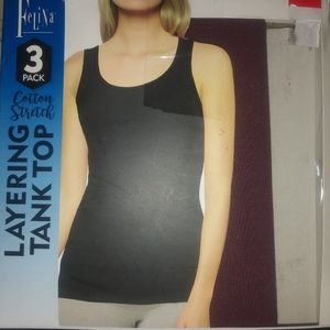 Brand new Felina 3pk stretch medium layering tank